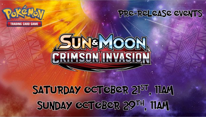 Pokemon Crimson Invasion Prerelease Banner