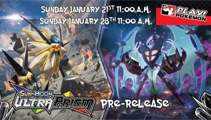 Pokemon UltraPrism Prerelease Banner