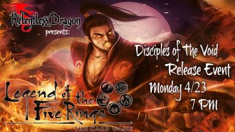 Legend of the Five Rings LCG Disciples of the Void Release Event Banner