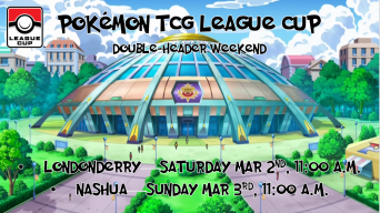 Pokemon League Cup Double Header Weekend Banner