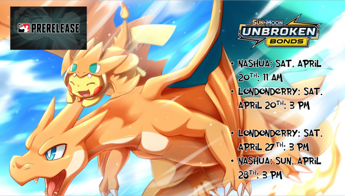 Pokemon Unbroken Bonds Prerelease Banner