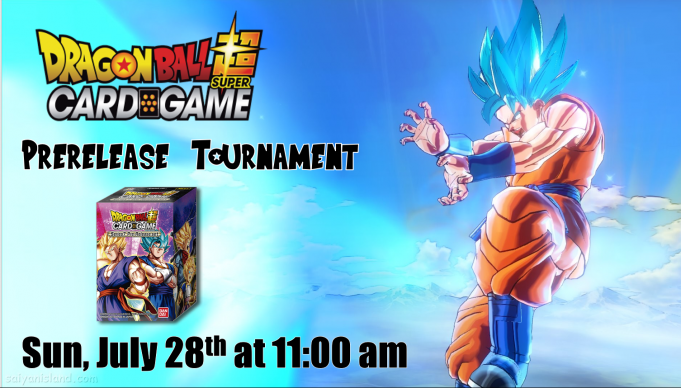 Dragon Ball Super Assault of the Saiyans Prerelease Banner