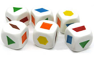 Colored Shapes Dice