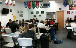 Some of our Magic: the Gathering Friday Night Magic players