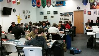 Some of our Magic: the Gathering Friday Night Magic players