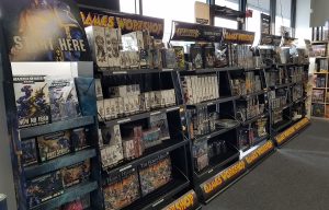 Games Workshop Display at The Relentless Dragon Game Store, in Nashua, NH