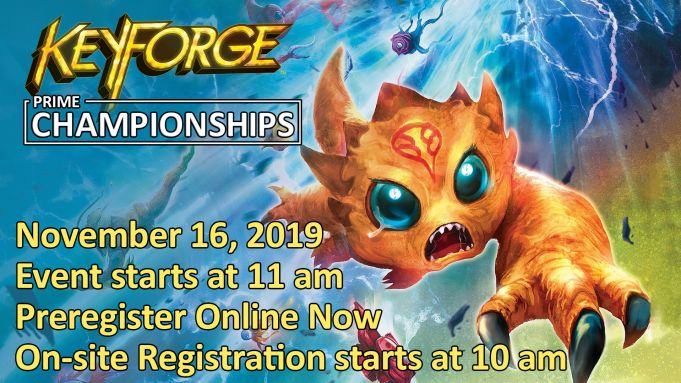 KeyForge Prime Championships Event Advertisement