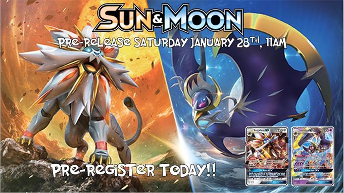 Pokemon Sun & Moon Prerelease Banner