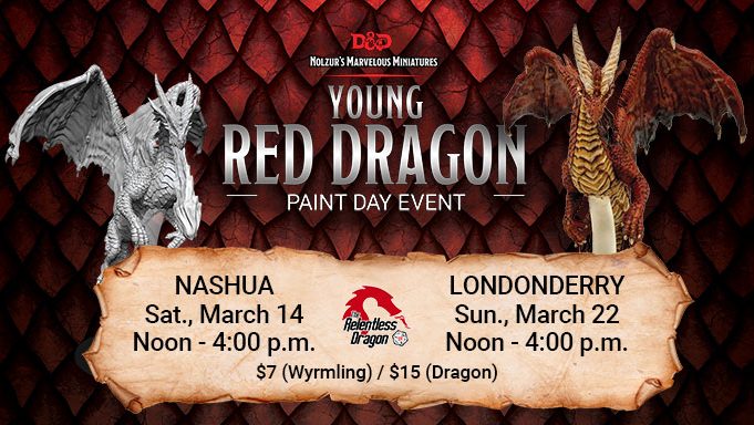 Young Red Dragon Paint and Take Event Banner